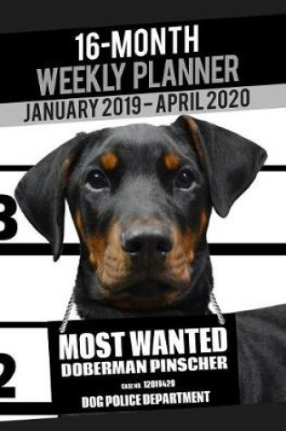 Cover of 2019-2020 Weekly Planner - Most Wanted Doberman Pinscher