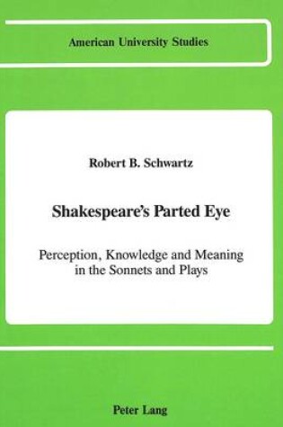 Cover of Shakespeare's Parted Eye