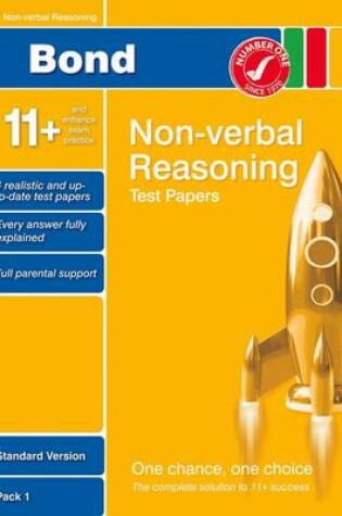 Cover of Bond 11+ Test Papers Non-Verbal Reasoning Standard Pack 1