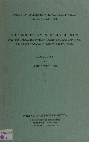 Book cover for Economic Reform in the Soviet Union