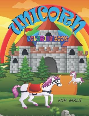 Book cover for Unicorn Coloring Book for Girls