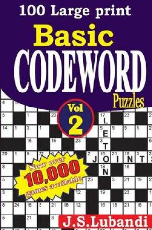 Cover of 100 Large Print Basic Codeword Puzzles 2