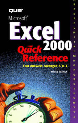 Book cover for Microsoft Excel 2000 Quick Reference