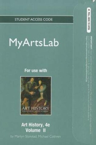 Cover of NEW MyLab Arts Student Access Code Card for Art History, Volume 2 (standalone)