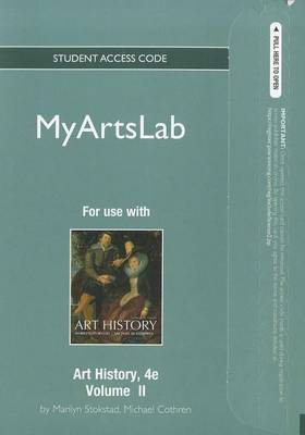 Book cover for NEW MyLab Arts Student Access Code Card for Art History, Volume 2 (standalone)