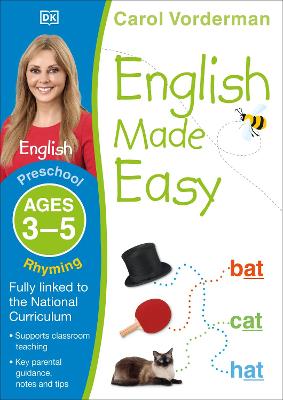 Book cover for English Made Easy: Rhyming, Ages 3-5 (Preschool)