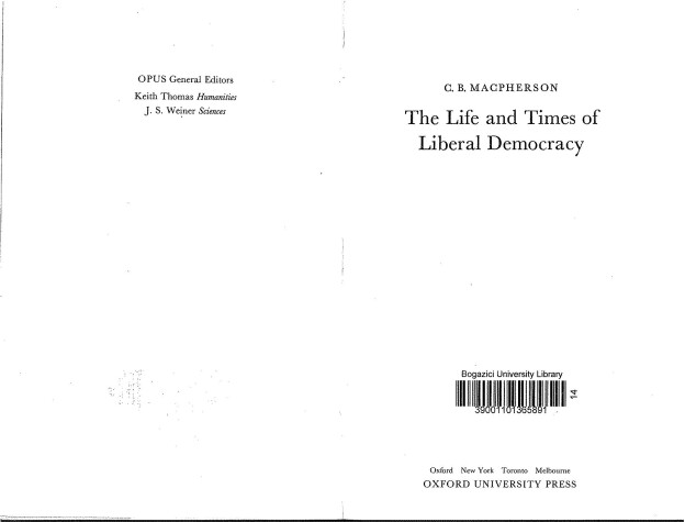 Book cover for The Life and Times of Liberal Democracy