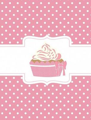 Book cover for Pink Polka Dot Cupcake Composition Notebook