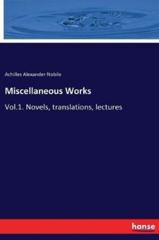Cover of Miscellaneous Works