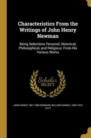 Cover of Characteristics from the Writings of John Henry Newman