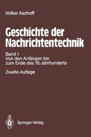 Cover of Geschichte Der Nachrichtentechnik