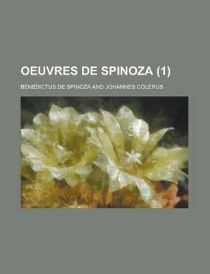 Book cover for Oeuvres de Spinoza (1)