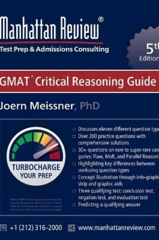 Cover of Manhattan Review GMAT Critical Reasoning Guide [5th Edition]