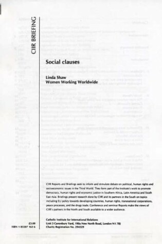 Cover of Social Clauses
