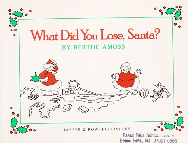 Book cover for What Did You Lose, Santa?