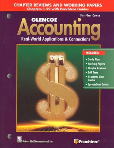 Book cover for Glencoe Accounting: Chapters 1-29, Working Papers