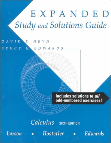 Book cover for Calculus Expanded Student Study Guide Sixth Edition