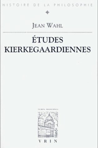 Cover of Etudes Kierkegaardiennes