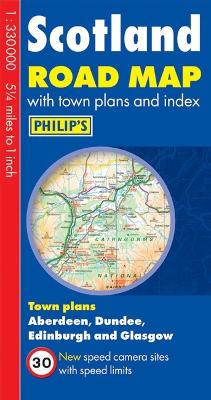 Book cover for Philip's Scotland Road Map