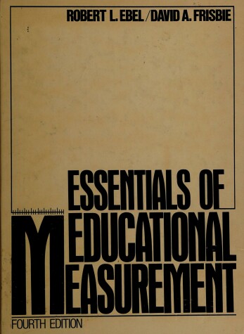 Cover of Essentials of Educational Measurement