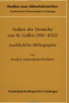 Book cover for Notker Der Deutsche Von St. Gallen (950-1022)