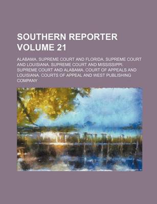 Book cover for Southern Reporter Volume 21