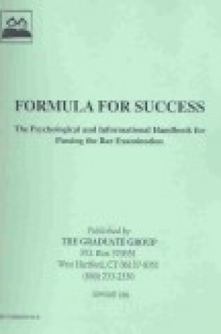 Cover of Formula for Success