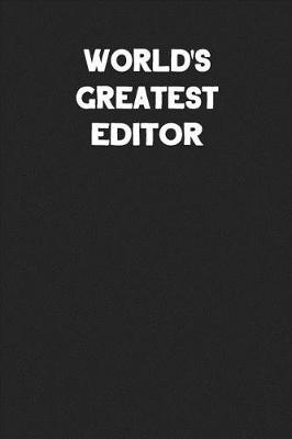 Book cover for World's Greatest Editor