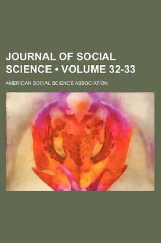 Cover of Journal of Social Science (Volume 32-33 )