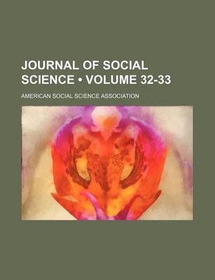 Book cover for Journal of Social Science (Volume 32-33 )