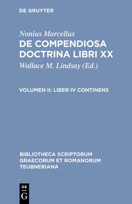 Book cover for Nonius Marcellus: De Compendi CB