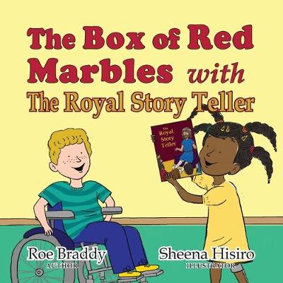 Book cover for THE BOX OF RED MARBLES with THE ROYAL STORY TELLER