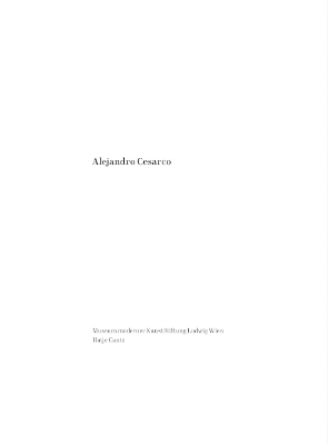 Book cover for Alejandro Cesarco