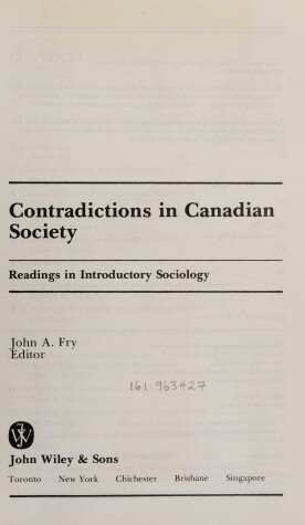 Book cover for Contradictions