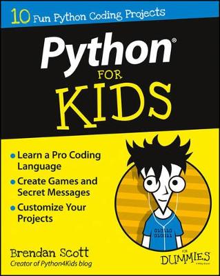 Book cover for Python For Kids For Dummies