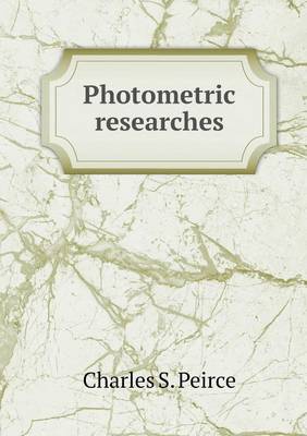 Book cover for Photometric researches