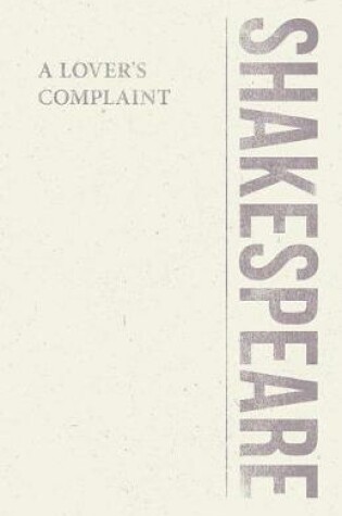 Cover of A Lover's Complaint