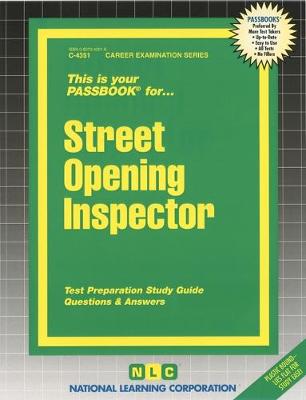 Book cover for Street Opening Inspector