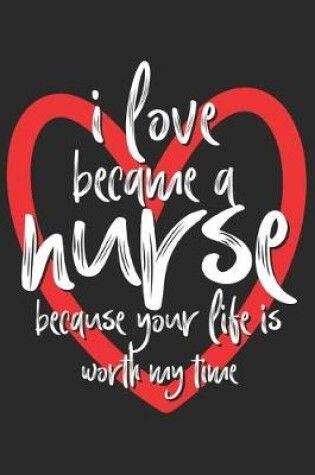 Cover of I love became a nurse because your life is worth my time