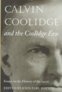 Book cover for Calvin Coolidge and the Coolidge Era