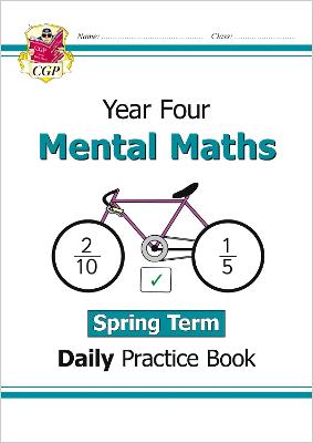Book cover for KS2 Mental Maths Year 4 Daily Practice Book: Spring Term