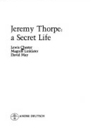 Cover of Jeremy Thorpe