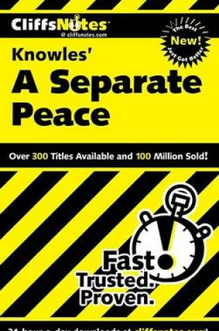 Cover of CliffsNotes on Knowles' A Separate Peace