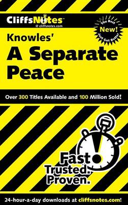 Book cover for CliffsNotes on Knowles' A Separate Peace