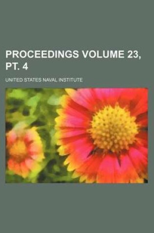 Cover of Proceedings Volume 23, PT. 4