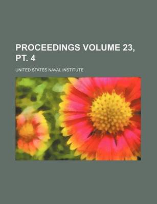 Book cover for Proceedings Volume 23, PT. 4