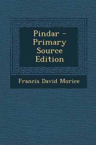 Cover of Pindar - Primary Source Edition