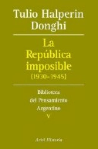 Cover of La Republica Imposible
