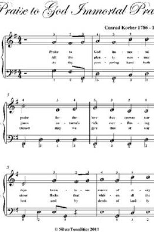 Cover of Praise to God Immortal Praise Easy Piano Sheet Music