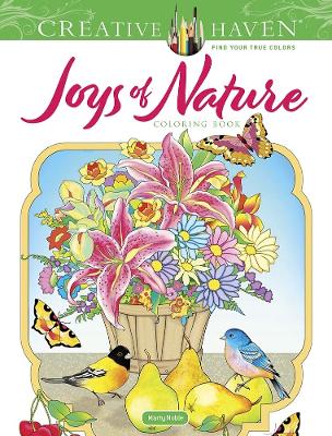 Book cover for Creative Haven Joys of Nature Coloring Book